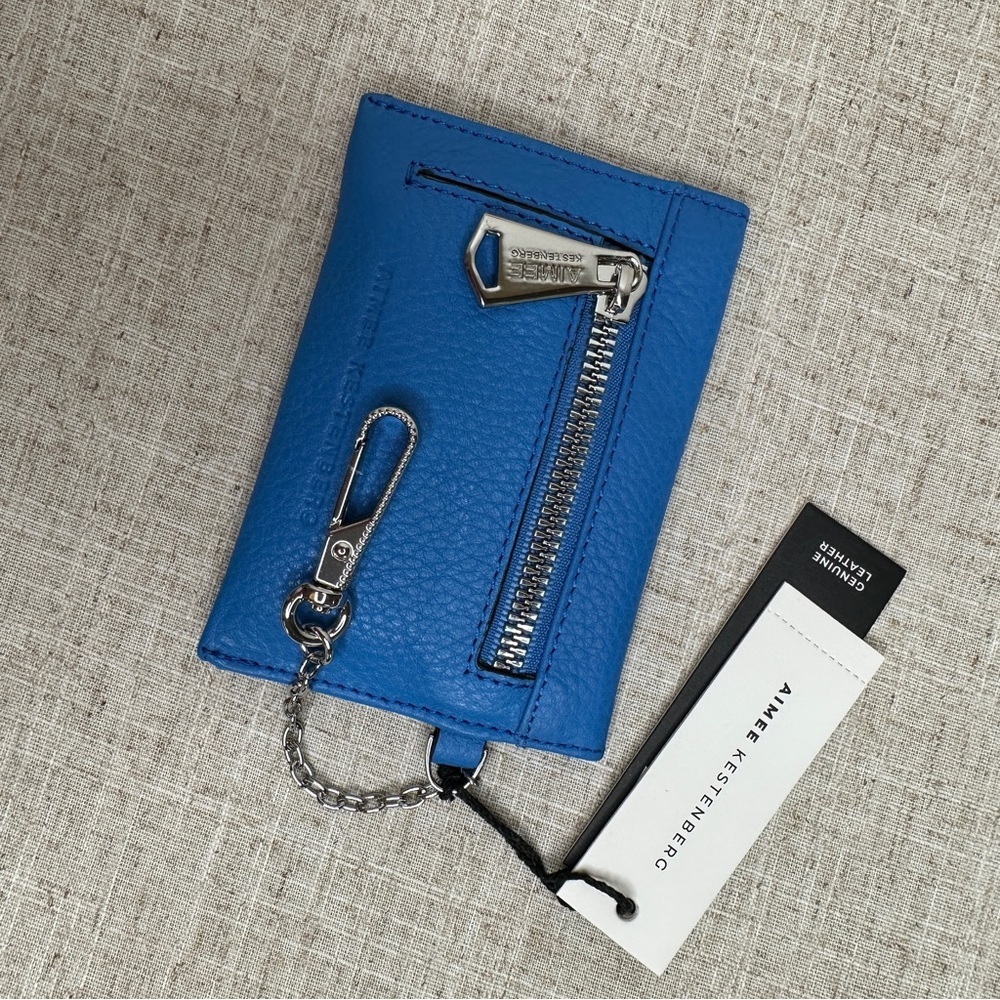 Aimee Kestenberg Leather Cardholder in a Memphis Blue - NWT - Picture 3 of 6